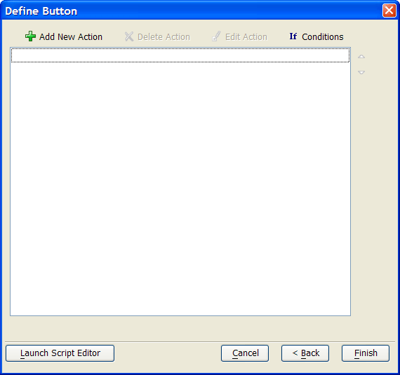 Embedded Action Script Editor